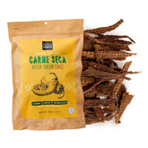 People's Choice Beef Jerky hatch green chile bag highlighting smoky flavor for keto snacking