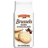 Pepperidge Farm Brussels Dark Chocolate Lace Cookies packaging on display, premium treat to share.