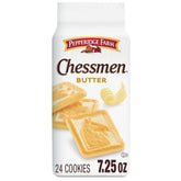 Pepperidge Farm Chessmen Butter Cookies in chess shapes, a buttery, crisp treat for tea time.