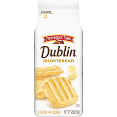 Pepperidge Farm Dublin Shortbread cookies—golden-crisp close-up, ideal for tea time.