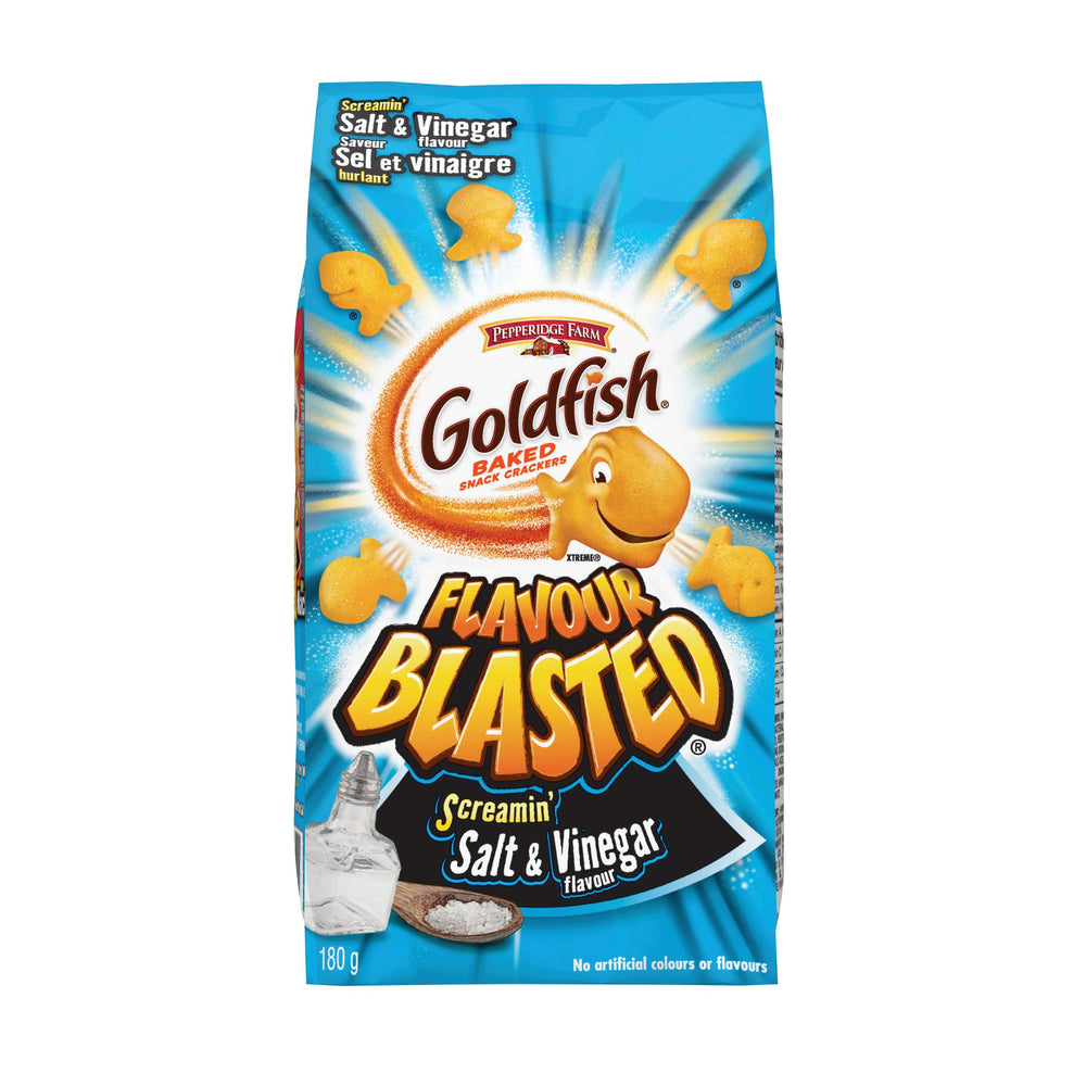 Pepperidge Farm Goldfish front packaging showing snack freshness and portion convenience