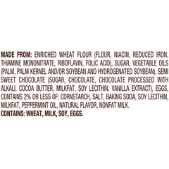 Pepperidge Farm Milano Mint Chocolate Cookies sandwich view highlights crisp cookies