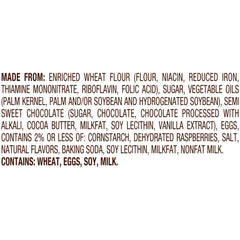 Pepperidge Farm Milano Raspberry Chocolate cookies stacked to reveal filling