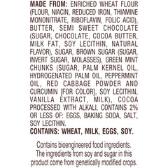 Pepperidge Farm peppermint cocoa cookies bag front, holiday edition