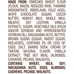 Pepperidge Farm Tahoe cookies with white chocolate and macadamia nuts in a gift-ready bag.