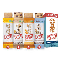 Perfect Bar Best-Sellers Variety Pack front view showing gluten-free nutrition