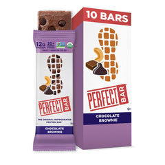 Perfect Bar Chocolate Brownie packaging showing a ready-to-eat snack.
