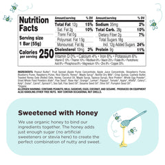 Perfect Bar Fruit Crisp Mixed Berry bar closeup highlights layered nut butter and fruit spread.