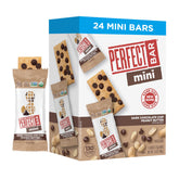 Perfect Bar Mini Dark Chocolate Chip Peanut Butter Bar pack, convenient refrigerated snack.