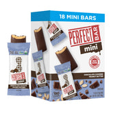Perfect Bar Mini packaging with chocolate-coated peanut butter bar for on-the-go protein.