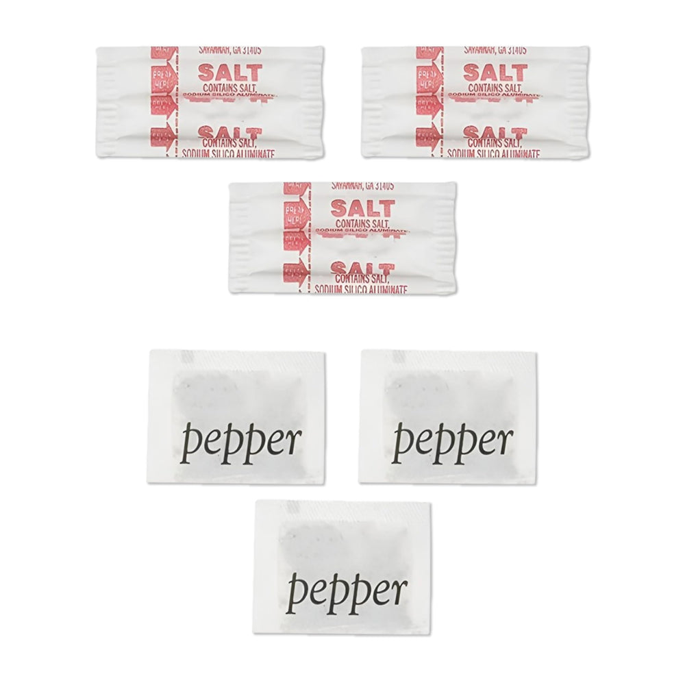 Perfect Stix salt packets, individually wrapped for sanitation and portion control.