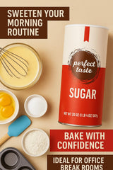 Perfect Taste sugar enhances tea with clean sweetness and easy stirring.