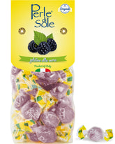Perle di Sole Blackberry Jellies pack shot for Italian candy lovers.