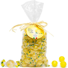 Perle di Sole lemon candy drops pack – bright lemon flavor for on-the-go snacking.