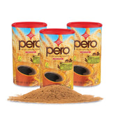 Pero Instant Natural Beverage pack of 3 canisters ready for daily caffeine-free sipping.