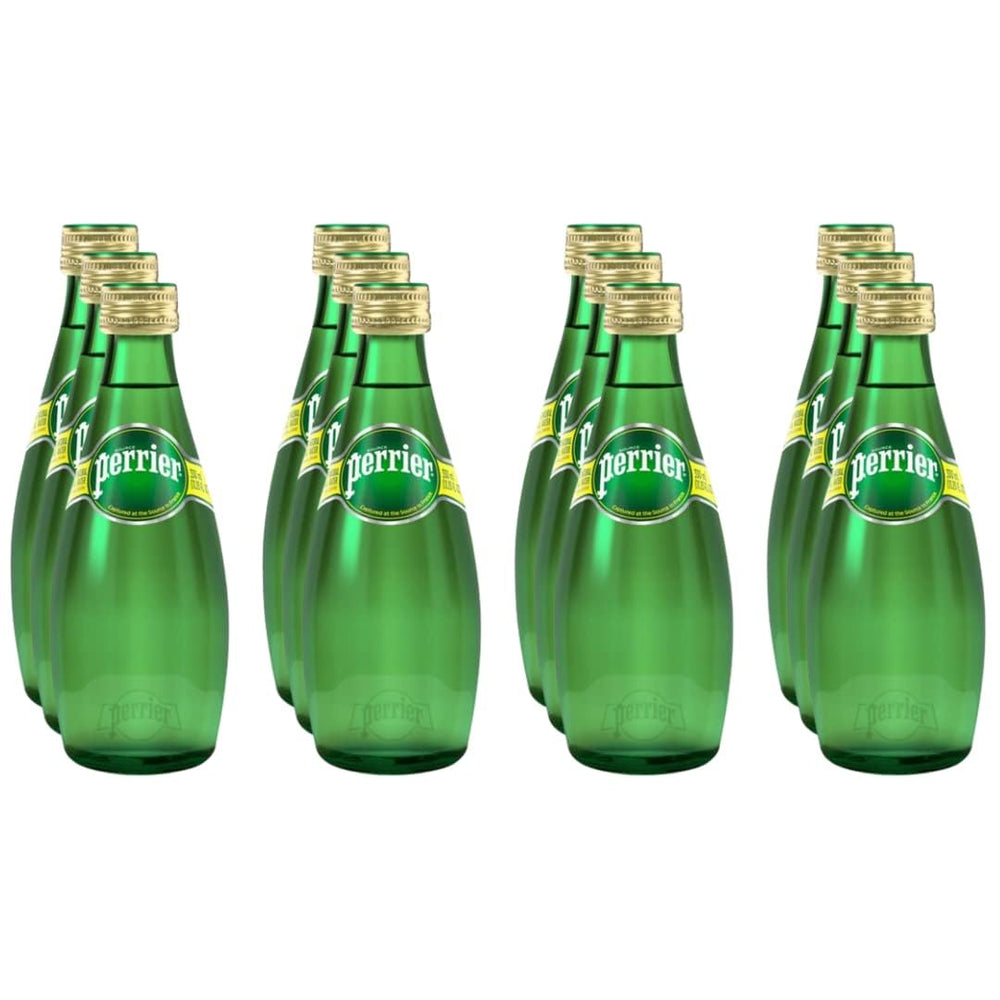Perrier 11 oz glass bottle with lively bubbles for premium hydration