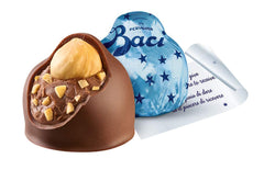 Perugina hazelnut-filled praline—crisp interior with cocoa dust.