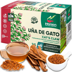 Peruvian Naturals Hanan Cat's Claw Tea box, premium herbal blend for daily rituals