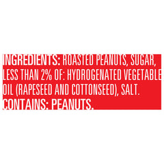 Peter Pan gluten-free peanut butter label highlighting clean ingredients