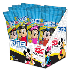 PEZ Disney Mickey dispensers pack-12, ideal for party favors and collections.