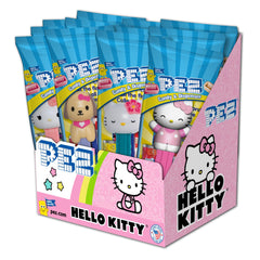PEZ Hello Kitty dispensers pack on display, ideal for gifting and playful snacking.
