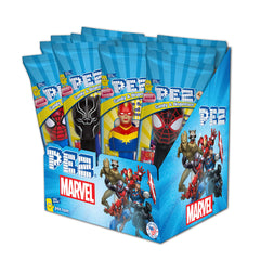PEZ Marvel 12-pack dispensers with assorted characters for collectability and party fun.