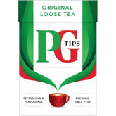 PG Tips loose leaf tea 250g packshot, ready to brew a comforting cup.
