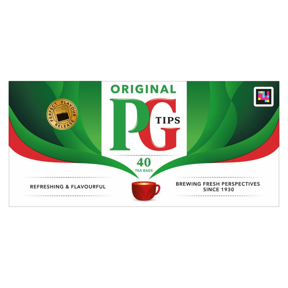 PG Tips Black Natural tea bags pack delivers a smooth, aromatic brew for everyday moments.