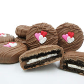 Philadelphia Candies heart-decorated OREO cookies in gift box, ideal Valentine’s treat