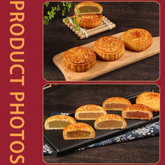 Phuumy mooncakes golden color presentation enhances festive tables.