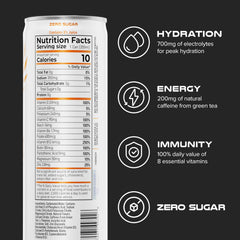 PHX Hydration Energy Drink can angled shot emphasizing steady energy and flavor