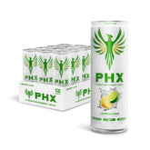 PHX Hydration Energy Drink lemon lime front can for on-the-go hydration and refreshing flavor.