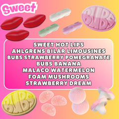 Pickmix Ahlgrens Bilar limousines soft car-shaped foam candy fun.