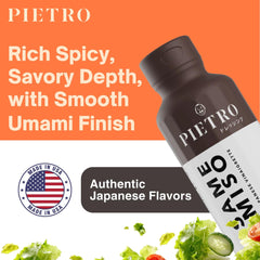 Pietro Sesame & Miso Dressing with seafood boosts delicate proteins.