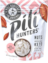 Pili Hunters wild sprouted Pili nuts in a 1 lb bag for keto snacks.