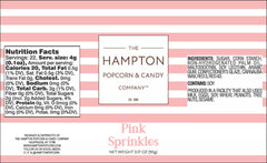 Pink sprinkles for cupcakes by Hampton Candy add vibrant color and texture
