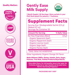 Pink Stork No Flow Tea Parsley Leaf — parsley for balanced herbal support during weaning