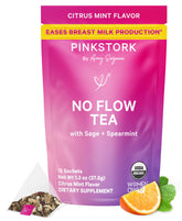 Pink Stork No Flow Tea Sage Leaf — organic sage for a gentle weaning transition