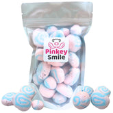PinkeySmile cotton candy freeze-dried taffy pack for convenient, mess-free snacking
