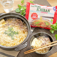 Pinstar Premium Sapporo Tonkotsu ramen bowl with creamy, rich broth.