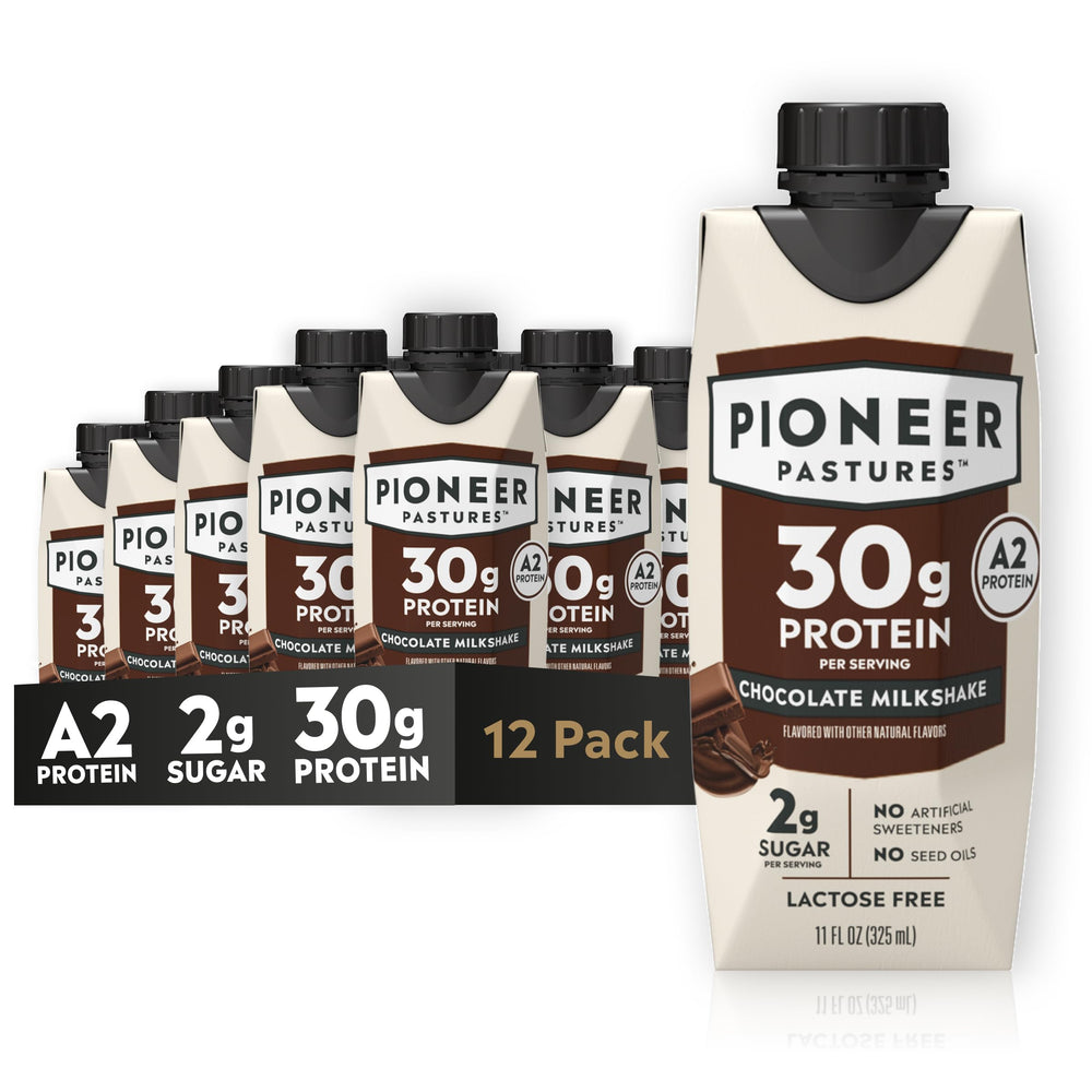 Pioneer Pastures A2 milkshake chocolate bottle ready-to-drink protein