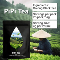 Pipi Tea hot or iced brewing offers versatile refreshment.