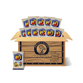 Pirate's Booty packaging for aged white cheddar puffs highlights gluten-free snack option