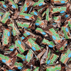 Pisoka MiIky Way chocolate candy with caramel and nougat; individually wrapped mini bars for sharing.