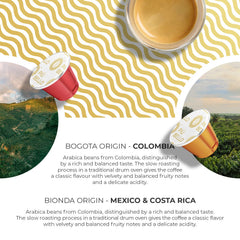 PIU BELLO Blend pod offers complex notes for a cafe-style cup.