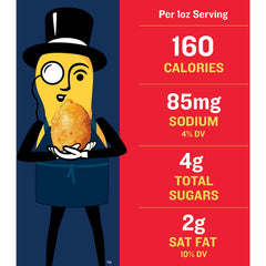 PLANTERS Honey Roasted Peanuts serving size, convenient grab-and-go snack.