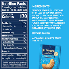 Planters cashews snack packs arranged for sharing at a party.