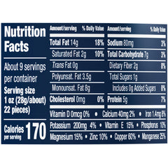 Planters Deluxe Mixed Nuts roasted in peanut oil delivering rich crunch.