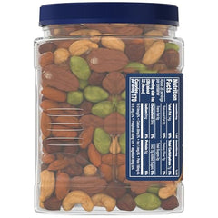 Planters resealable nuts container in kitchen, preserving freshness after opening.