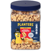 Planters Salted Cocktail Peanuts in a jar, ready-to-serve party snack.